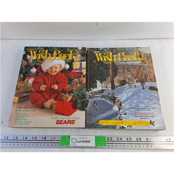 (2) Sears Christmas Wish Books