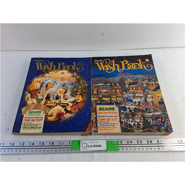 (2) Sears Christmas Wish Books