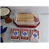 Image 7 : Various Animal Figures, Bicycle Playing Cards, Miniature Drum