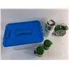 Image 4 : John Deere Alarm Clock, Salt & Pepper Shakers, Insulated Cup, Plastic Container with Lid