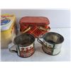 Image 4 : Mr. Potato Head Tin(Empty), Vintage Metal Lunch Box, (2) Ponderosa Ranch Metal Mugs