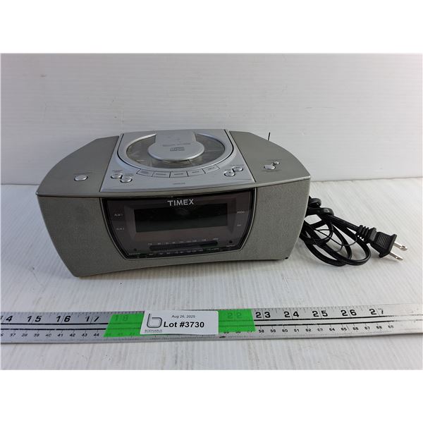 Timex Electric Compact Disc Digital Audio Player/Alarm Clock - Powers On, As Is