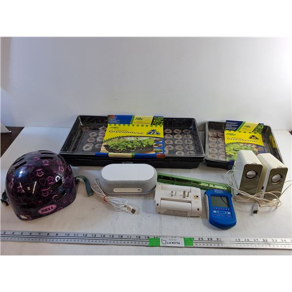Bell Bicycle Helmet, Speakers, 2 in 1 Solitaire Game, Jiffy Plant Growing Trays