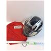 Image 1 : Motor Sports Helmet Large Mens With Box and Bag