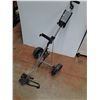 Image 2 : *Folding Golf Caddy with Drink Holder, Cannot Ship