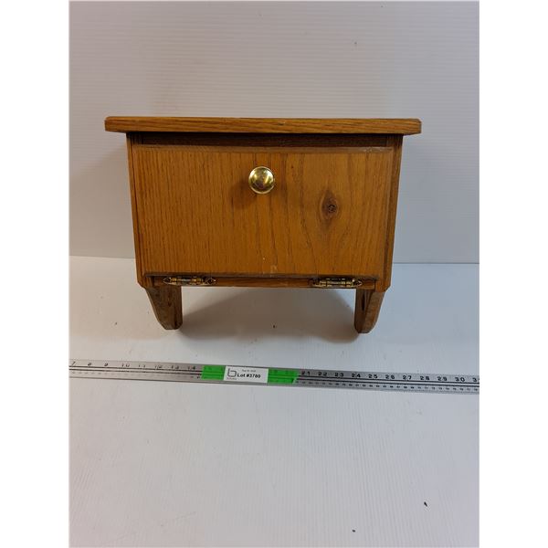 Towel Hanger With Small Storage Compartment