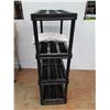 Image 2 : *Plastic 4 Level Shelf 35.5"x 17.5" x 55.5" & Roll of Fabric, Cannot Ship