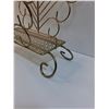 Image 3 : MCM Metal Butterfly Pattern Style Magazine Rack - 16" x 16.5" x 9"