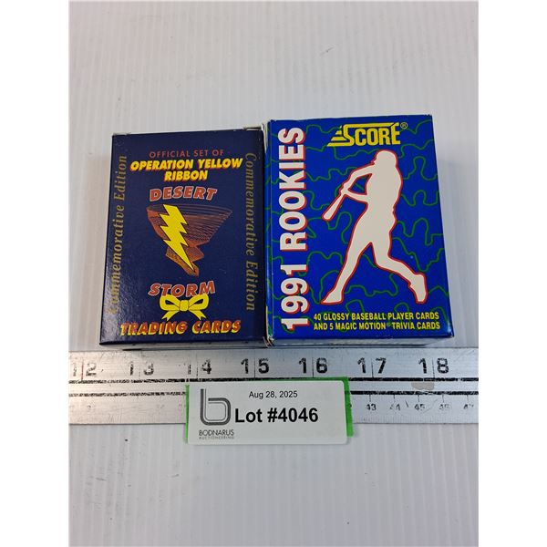 Desert Storm Trading Cards & 1991 Score MLB Baseball Trading Cards