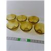 Image 1 : Lot of (6) Yellow Glass Bowls