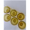 Image 4 : Lot of (6) Yellow Glass Bowls