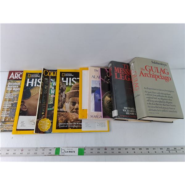 Lot of History Magazines and Books - National Geographic, The Gulag, The Missing Legacy