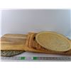 Image 1 : (3) Cutting Boards, Hot Tray, Serving Platter
