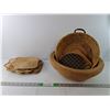 Image 1 : Woven Hot Plate Mats, Cork Hot Plates, Wood Bowls/Baskets