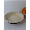 Image 2 : (2) Paderna Pie Plates, Metal Chicken Ornament