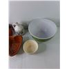 Image 2 : (7) Dishes, up to 10.5″, Riess Red Kettle, Copeland “The Huntsman”, Misc