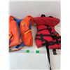 Image 1 : (2) Childrens Life Jackets 30-50LBS