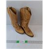 Image 1 : Women's Beige Heeled Cowgirl Boots-size 7