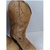 Image 3 : Women's Beige Heeled Cowgirl Boots-size 7