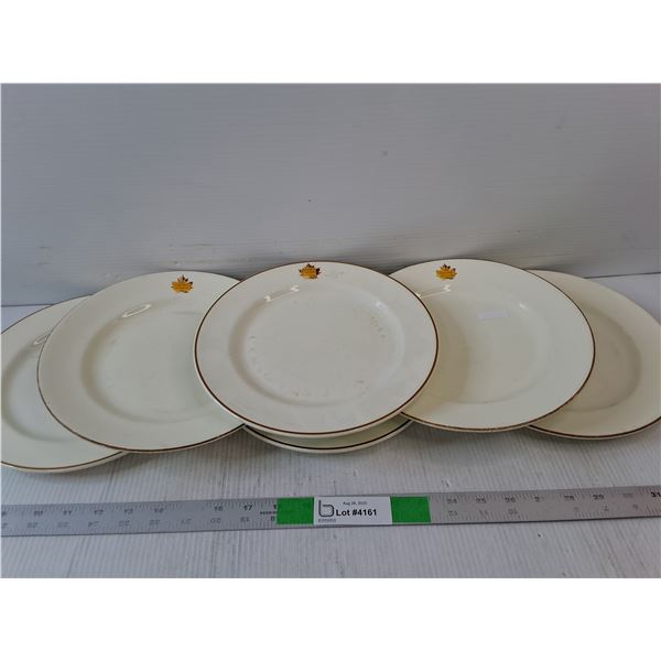(6) Canadian National Hotels Limited Dinner Plates