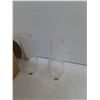 Image 2 : (5) Glass Oil Lamp Chimneys
