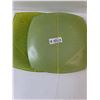 Image 2 : (4)Glass Leaf Print Italian Plates