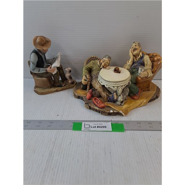 (2) Stone Craft Decorations