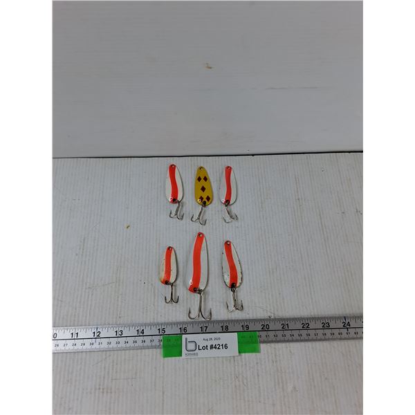 (6) Spoon Fishing Lures