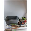 Image 1 : (4) Grinding Wheels, Pruning Shears, Storage Bin, Misc - As Is -  PICK UP