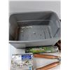 Image 2 : (4) Grinding Wheels, Pruning Shears, Storage Bin, Misc - As Is -  PICK UP