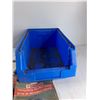 Image 5 : Plastic Bin, Stanley Bostitch Staples, (10) Muffler Clamps - As Is