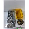 Image 1 : (6) Electrical Boxes, Assorted Covers, Phillips Cables, Plastic Box - As Is