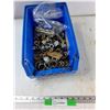 Image 1 : Plastic Bin, Assorted Nuts And Washers - As Is