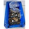 Image 2 : Plastic Bin, Assorted Nuts And Washers - As Is