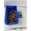 Image 1 : Assorted Copper Fittings, Plastic Bin, Highly Reflective Tape - As Is