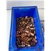 Image 2 : Assorted Copper Fittings, Plastic Bin, Highly Reflective Tape - As Is
