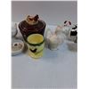 Image 3 : Rooster Salt & Pepper Shakers Lot & Cow Shakers, Clown Shakers Lot