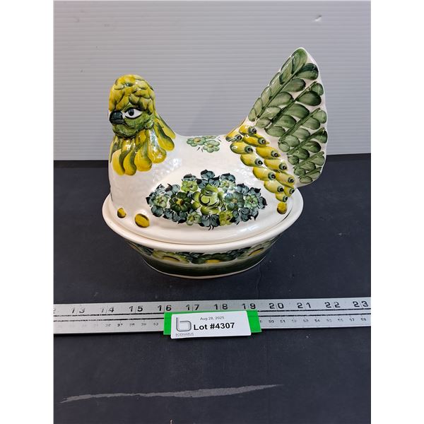Weoclawek Brand Hen on Nest - Ceramic -6.5" x 8" x 7"