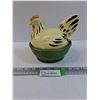 Image 1 : Ceramic Hen on Nest - 6.5" x5.5" x 6"