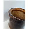 Image 2 : Brown Glazed Pottery Pitcher - 9" x 11"