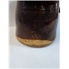 Image 3 : Brown Glazed Pottery Pitcher - 9" x 11"
