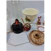 Image 3 : Toothpick Dispenser, Plate, Mushroom Decor, Bowl, Christmas Ornaments, Misc