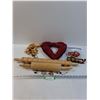 Image 1 : Ravioli Rolling Pin, Rolling Pin, Straw Art Decor, Gingerbread Assortment