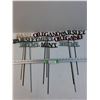 Image 1 : (9) Metal Garden Labeled Stakes - 17" Tall