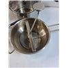 Image 2 : Food Mill, Metal Strainer, (2) Stainless Steel Pots Set: Paderno & Imperial