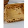 Image 2 : (3) Wicker Baskets: (2) Platter Style & (1) Rooster