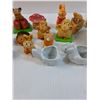 Image 3 : Various Animal Pottery & Ceramic Figurines & (2) White Plastic Funnels