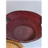 Image 3 : (3) Wicker Baskets: (2) Baskets & One Lid