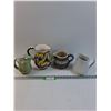 Image 1 : (4) Pitchers: Bird, Floral, White, Blue Dot Pattern