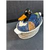 Image 2 : Ceramic Duck on a Nest - 7" x 9" x 5"